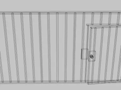 Reja carcelaria - Ready For Games-Animations Free low-poly 3D model