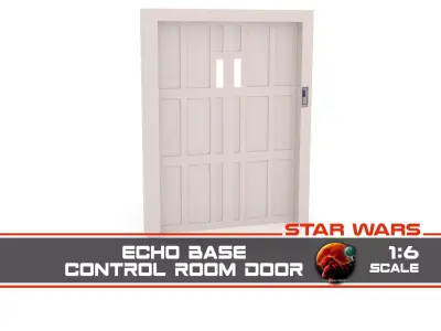 Echo base Control Room Door 1-6 scale Hottoys  3D print model