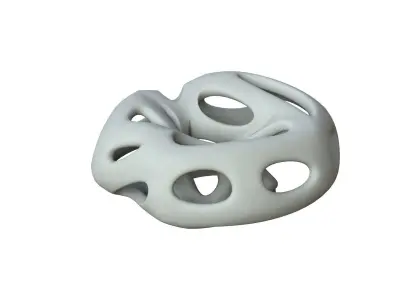 SciFi Cube Object No 65948 Low Poly Shape Low-poly 3D model