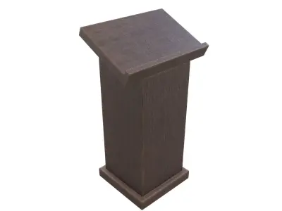 Lectern v1 003 Low-poly 3D model