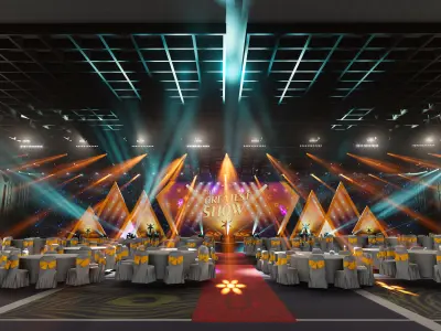 3D event stage design - 17 design 3d model Texture Texture