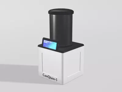 SciFi Laboratory Containment Unit Low-poly 3D model