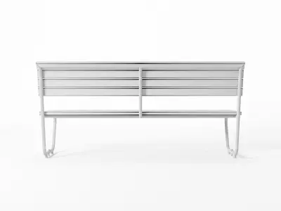 Swiss Park Bench 3D model