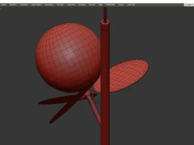 Matisse Pendant Double Low-poly 3D model