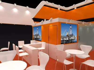 exhibit exhibition stand design Free 3D model
