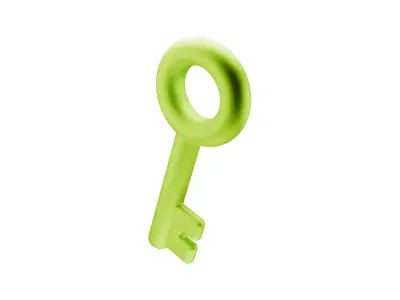 Key Icon Low-poly 3D model