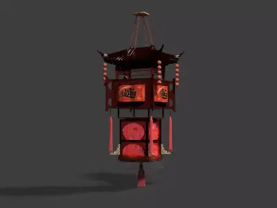 Chinese royal palace lantern  3D model order