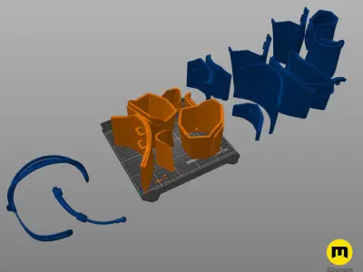 Shin Hati Cosplay Armor Star Wars Ahsoka 3D print model