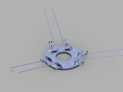 3 Arms Support Shade Spring 3D print model