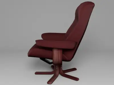 Comfy chair Low-poly 3D model