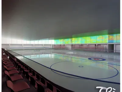 INDOOR ICE SKATING RINK 3D model