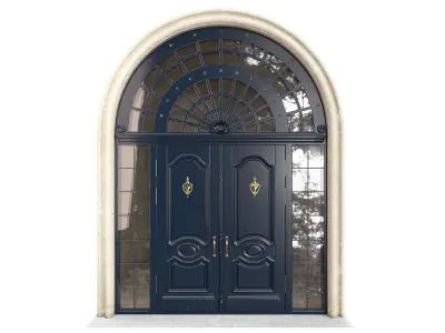 Entrance classic door 61 3D model