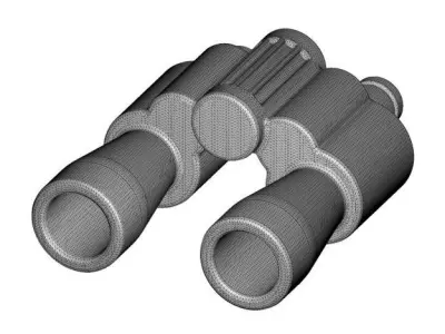 Classic Binocular 3D print model