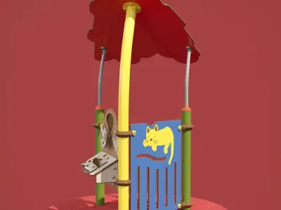 kids playground PICCOLO MAISONNETTE 1 CARTOON JPX-0032 3D model