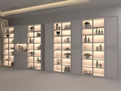 Wine cabinet Rack Cellar 3D model