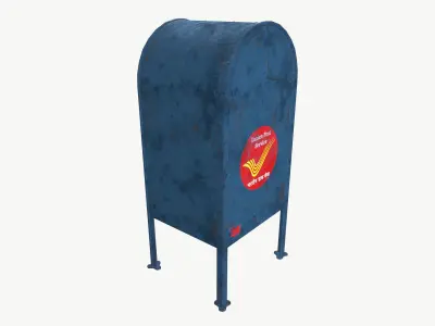 Mail Box Low-poly 3D model purchase