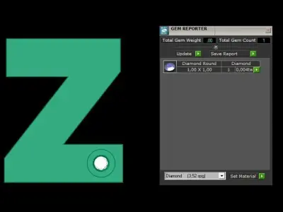 Alphabet Z Pendant  3D print model