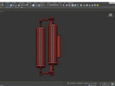 Regis 2 Light Wall Sconce Low-poly 3D model