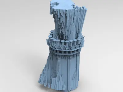 Desert Dune Arrakis tower 2  3D model
