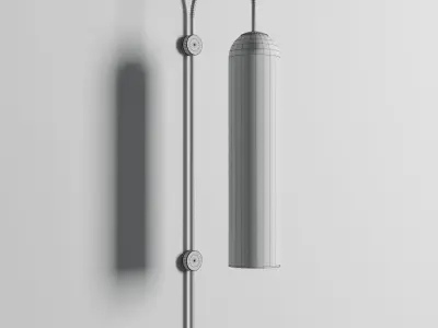float wall sconce light 3D model