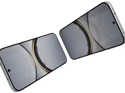 Oppo Find X8 Floating Light White High Poly 3D model