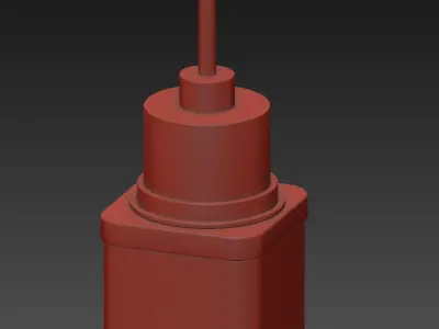 Oxon Hill 1 - Light Single Square Pendant 3D model