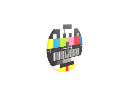 No Signal Symbol v1 001 Low-poly 3D model