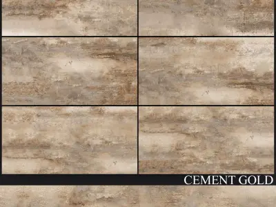 Decovita Cement Gold 600x1200 3D model
