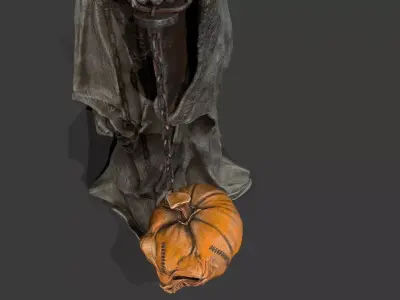Halloween Set Low-poly 3D model