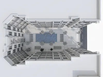 Apartment Complex 04 3D model