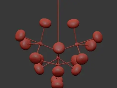 Pendant Lights  NABILA CHANDELIER 3D model