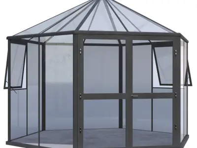 Winter Garden Set01 3D model