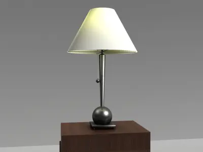 Table lamp with table unique modern 3D model