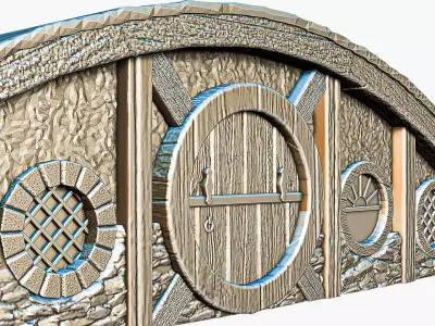 Hobbit House Facade 2 RoZ 3D print model