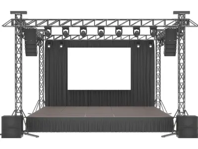 Concert Stage 3D model