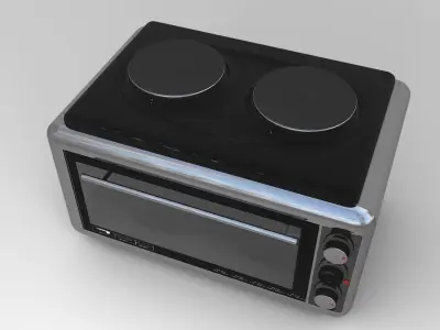 cooker toaster oven 3D model
