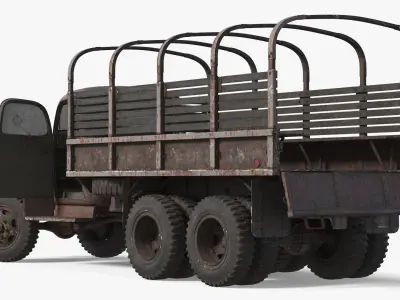  Classic WW2 Supply Truck Worn Rusted Rigged 