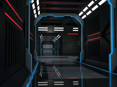 Sci Fi Corridor 3D model