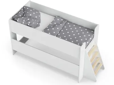 Legenda K23 with LP22 white childrens modular bed 3D model