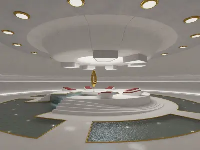 Sci-Fi Light Therapy Room 3D model