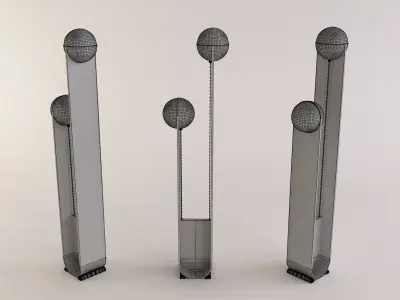 Pete and Nora Floor Lamp PBR Textures 3D model