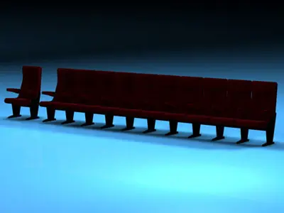 Theatre seats 3D model