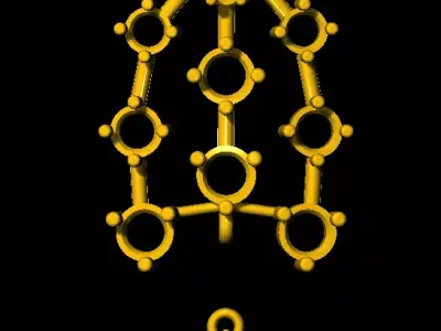 Tops earrings  Free 3D print model