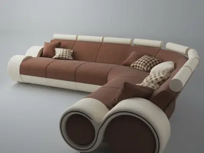 Modern Sofa 6x 3D model