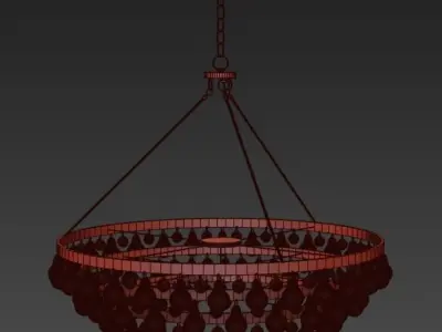 Bling Large Chandelier by Robert Abbey 3D model purchase