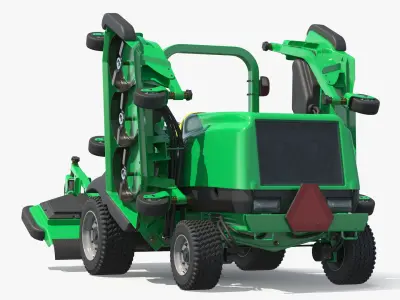  Hydraulic Steering Wide Deck Mower Green Rigged for Maya 