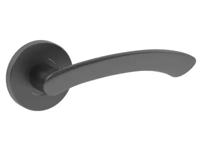 Urfic President Door Handle Matt Black 3D model