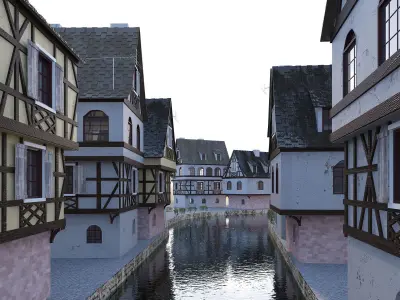 Strasbourg La Petite France 3D model