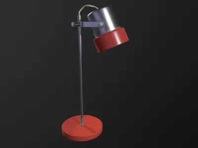 Vintage USSR desk lamp Low-poly 3D model