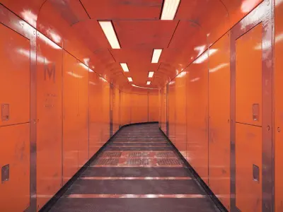 Industrial Corridor 001 3D model